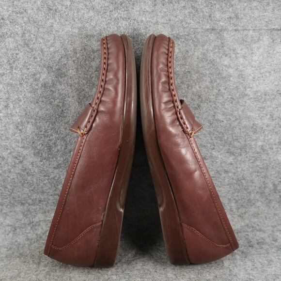 SAS Shoes Womens 9 W Loafer Moccasins Slip On Tripad Comfort Leather Brown Moc - Picture 8 of 13
